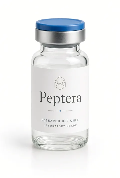 BPC-157 (Pentadecapeptid) – Abbildung mit Peptera-Etikett, Research Use Only