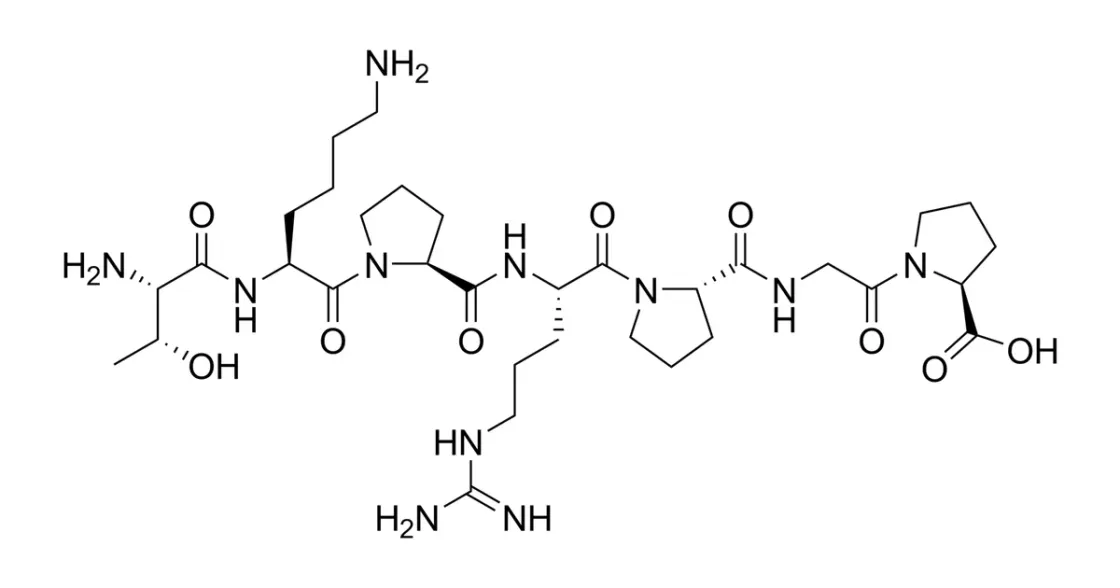 Struktur/Schema zum Beitrag „Selank: Wirkung, Wirkmechanismus & Forschung“ (Neuropeptide)